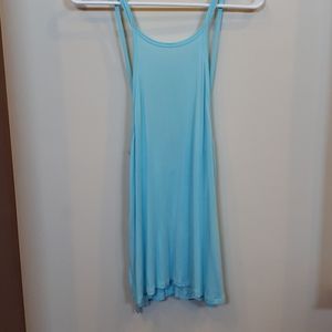 Beyond yoga blue criss cross tank